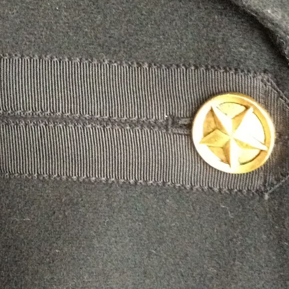 Tory Burch double breasted navy wool jacket pea coat - Picture 5 of 6